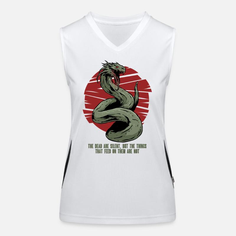 Basilisk Mythological Creatures Women's Functional Contrast Tank Top