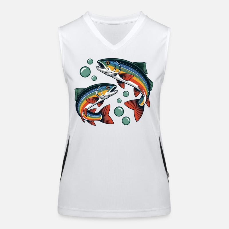 Rainbow trout Women's Functional Contrast Tank Top