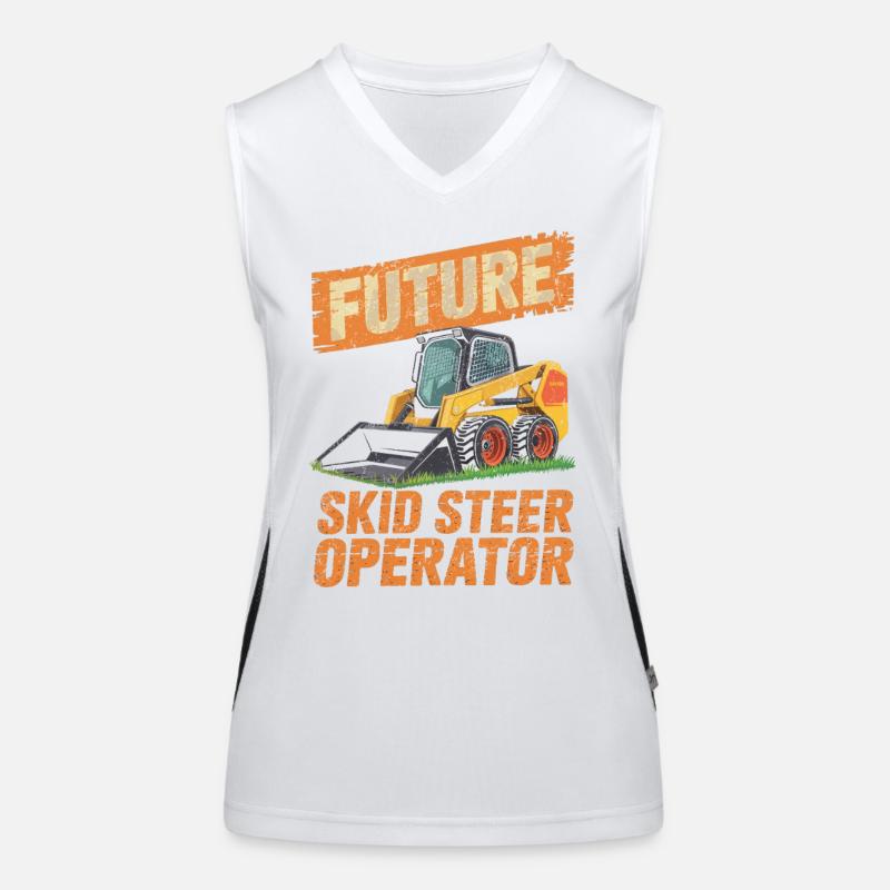 Kompaktlader Skid Steer Operator Funktionelles Kontrast-Tank Top für Frauen