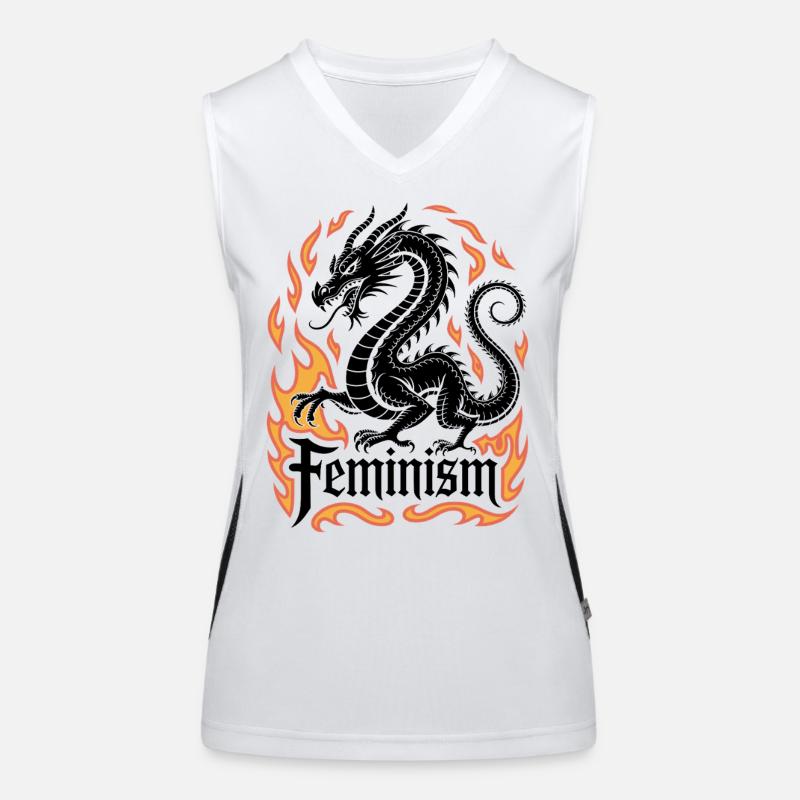 Flammenring Feuerrahmen Funktionelles Kontrast-Tank Top für Frauen