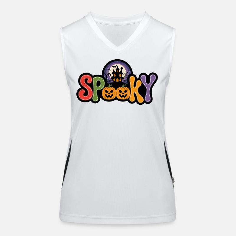 Spooky Pumpkin Night Women's Functional Contrast Tank Top