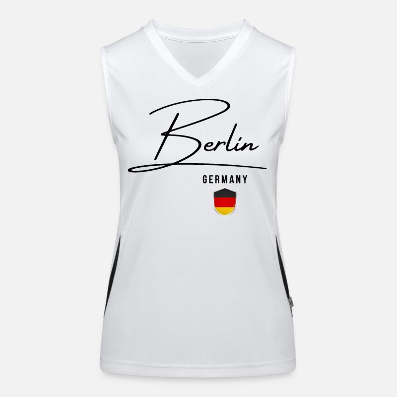 Design élégant Berlin, j’adore Berlin Débardeur respirant contrasté Femme