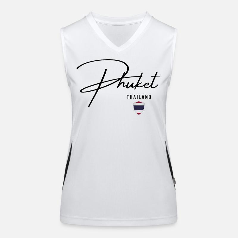Design élégant Phuket, fierté thaïlandaise Débardeur respirant contrasté Femme