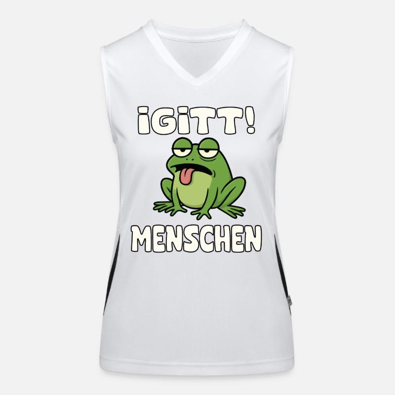 Yuck People Frog Meme Women's Functional Contrast Tank Top
