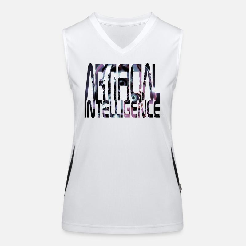 Artificial Intelligence Funktionelles Kontrast-Tank Top für Frauen