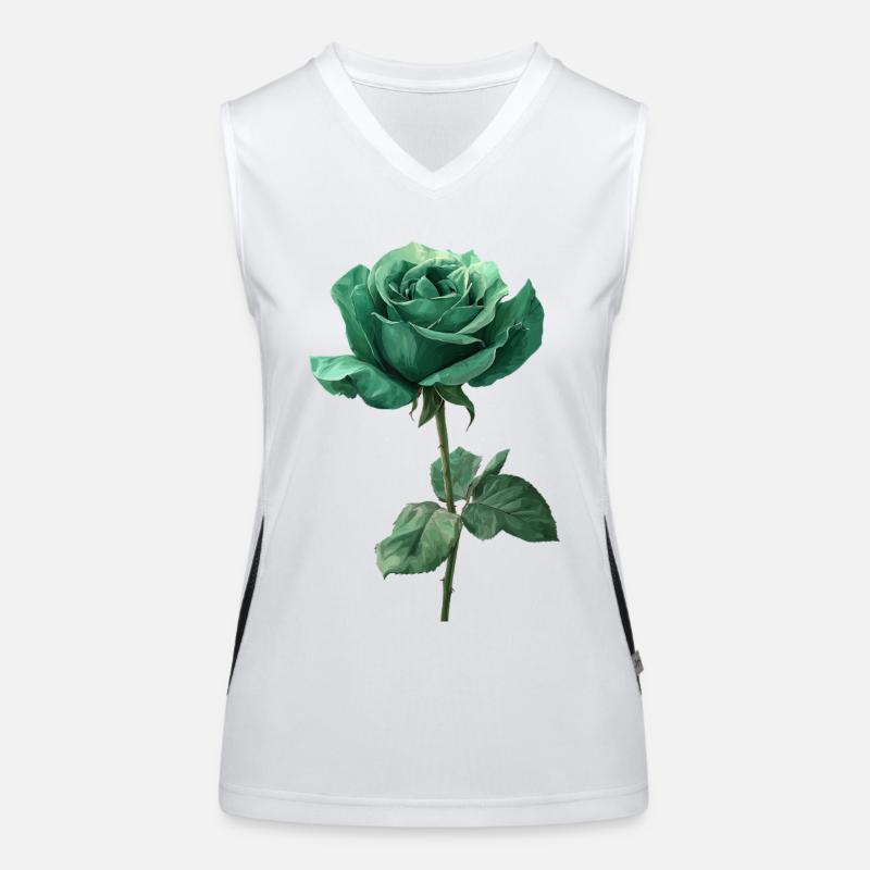 Rose vert émeraude Débardeur respirant contrasté Femme