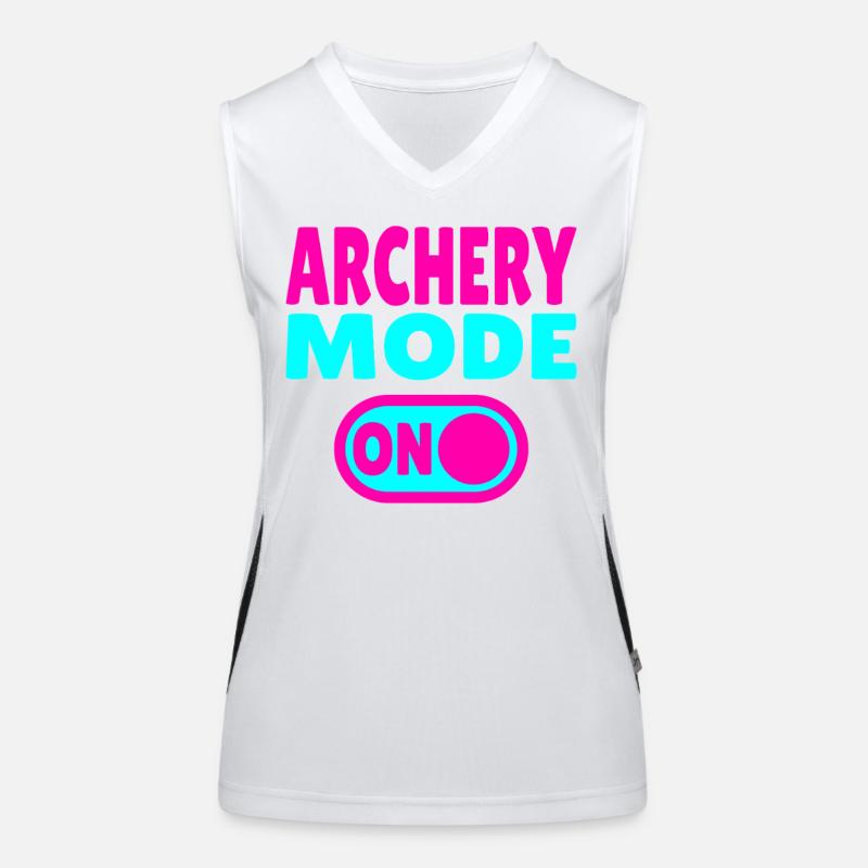 Archery Mode ON Funktionelles Kontrast-Tank Top für Frauen