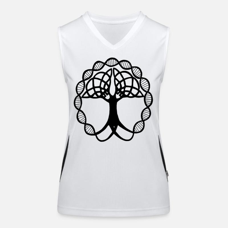 Seltsamer schwarzer Baum Funktionelles Kontrast-Tank Top für Frauen