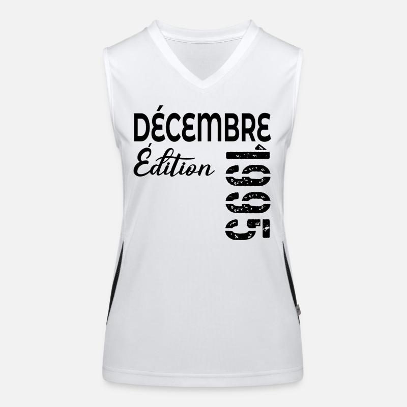 Joyeaux Anniversaire Dezember 1995 Funktionelles Kontrast-Tank Top für Frauen