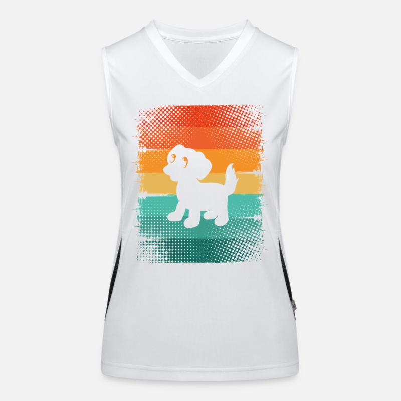 Chien Chiot Débardeur respirant contrasté Femme