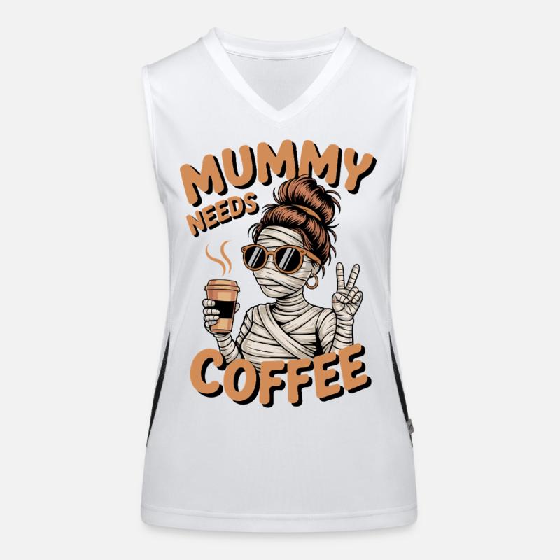 Mutter Mutterschaft Humor Mama Mama Kaffee Funktionelles Kontrast-Tank Top für Frauen