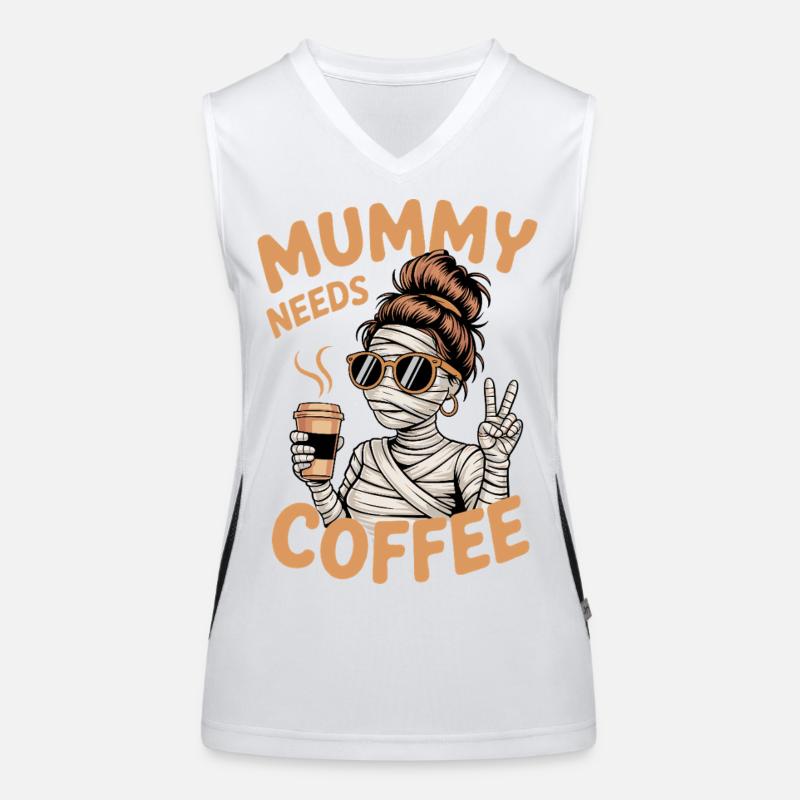 Mutter Mutterschaft Humor Mama Mama Kaffee Funktionelles Kontrast-Tank Top für Frauen