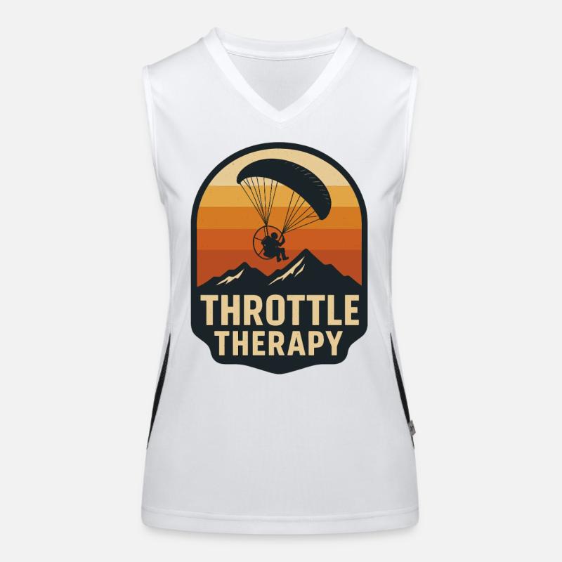 Throttle Therapy Adventure Paragliding Women's Functional Contrast Tank Top