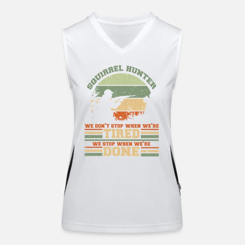 Eichhörnchenjäger Baumratte Funktionelles Kontrast-Tank Top für Frauen