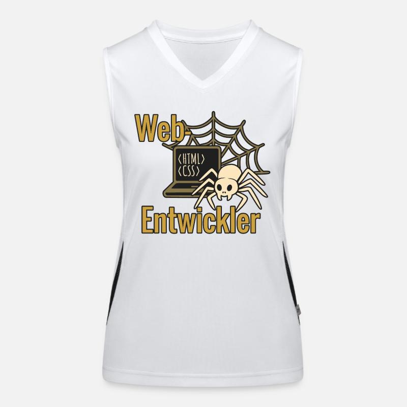 Web-Entwickler - Halloween 2025 Funktionelles Kontrast-Tank Top für Frauen