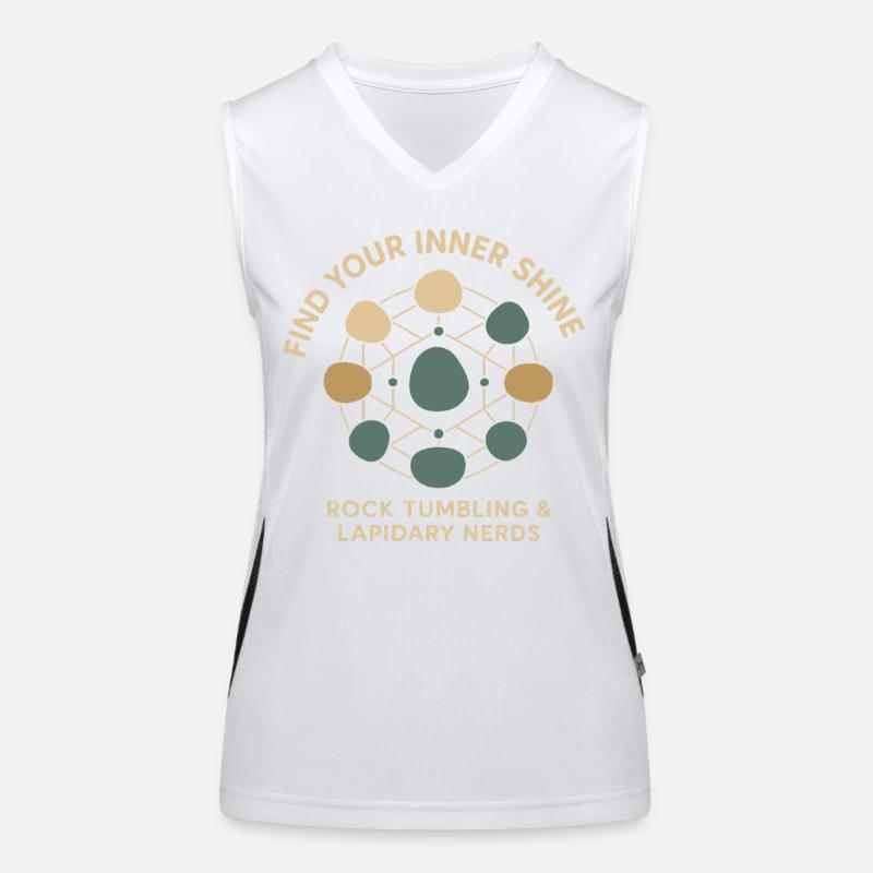 Finde Deinen Inneren Glanz: Rock Tumbling & Funktionelles Kontrast-Tank Top für Frauen