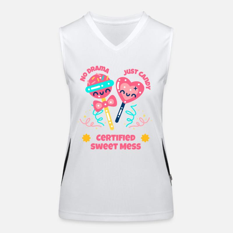 Sugar Crew Candy Team Gift Women's Functional Contrast Tank Top