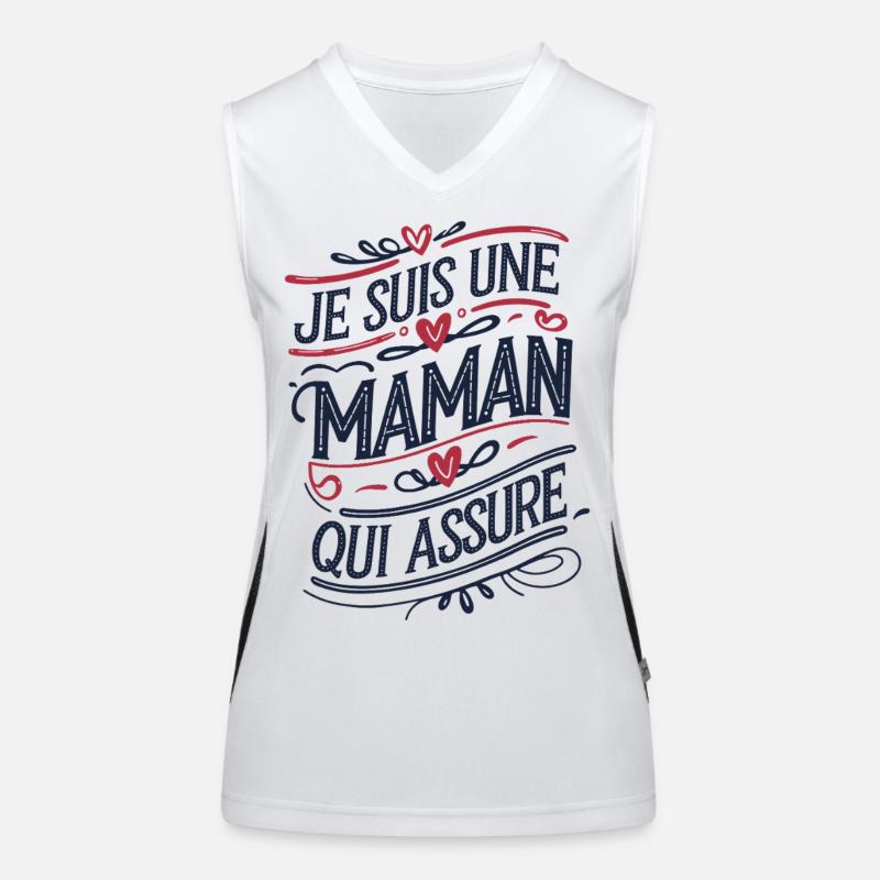 Ich bin eine Mutter, die versichert Funktionelles Kontrast-Tank Top für Frauen