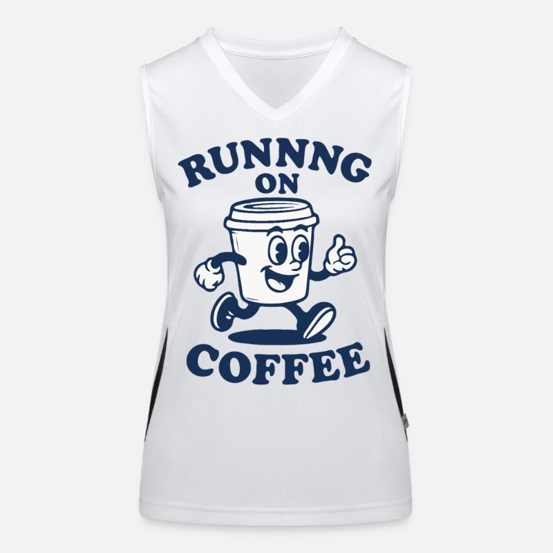 Courir au café Débardeur respirant contrasté Femme