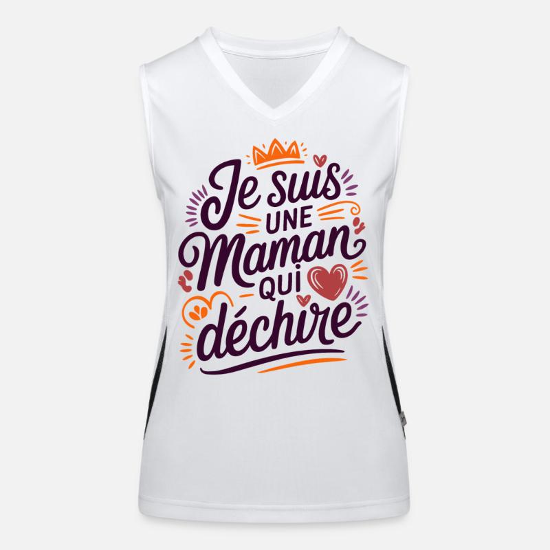 Ich bin eine Killer-Mutter Funktionelles Kontrast-Tank Top für Frauen