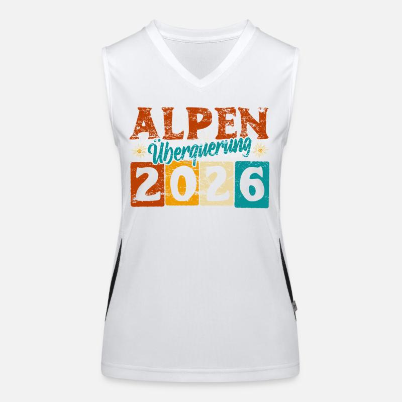 Alpen Überquerung 2026 - Wandern Funktionelles Kontrast-Tank Top für Frauen