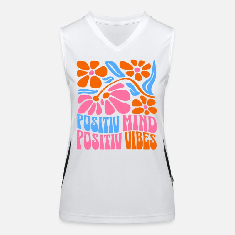 Positiver Geist Positive Vibes Débardeur respirant contrasté Femme