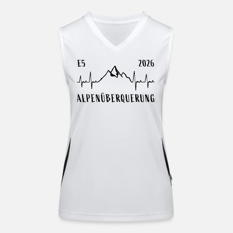 Alpenüberquerung E5 2026 Funktionelles Kontrast-Tank Top für Frauen