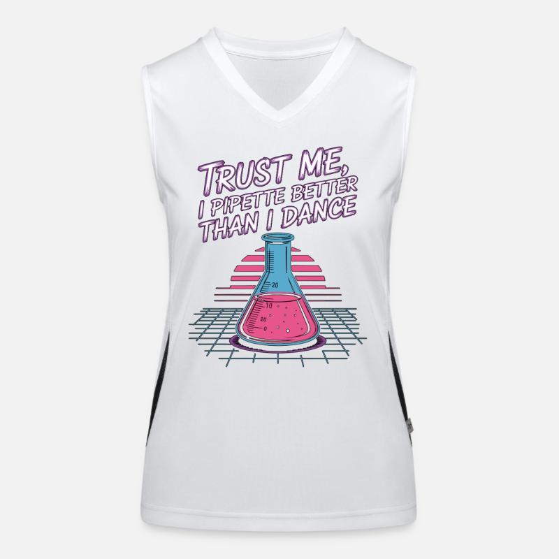 Lab Technician Trust Me I Pipette Laboratory Tech Funktionelles Kontrast-Tank Top für Frauen