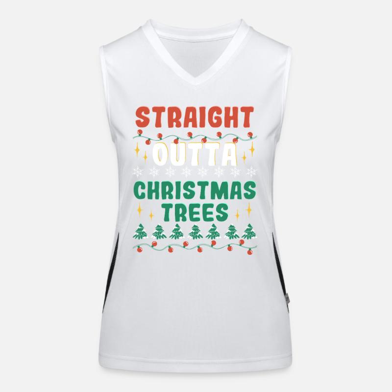 Weihnachtsbaum Züchter Funktionelles Kontrast-Tank Top für Frauen