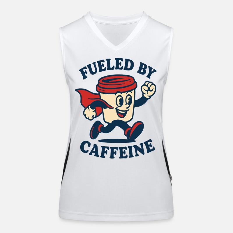 Alimenté par Caffeine Hero Débardeur respirant contrasté Femme