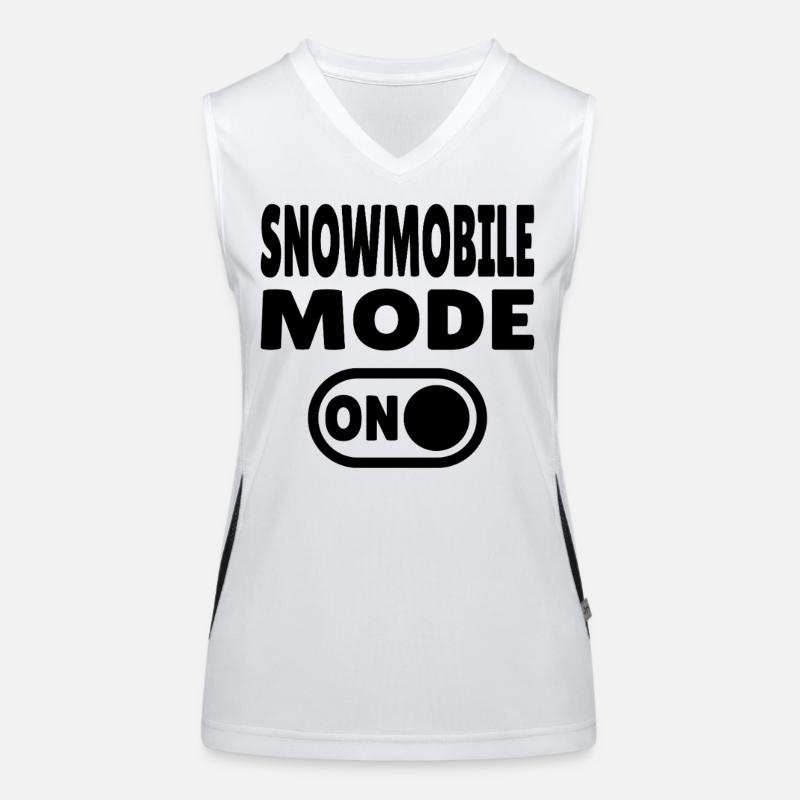 Snowmobile Mode ON Funktionelles Kontrast-Tank Top für Frauen