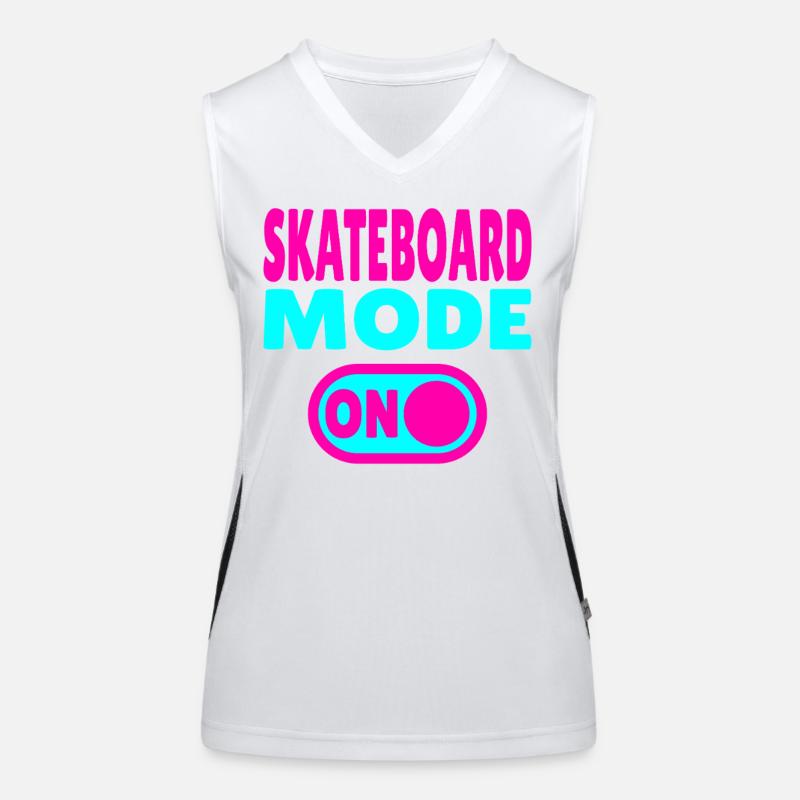Skateboard Mode ON Funktionelles Kontrast-Tank Top für Frauen