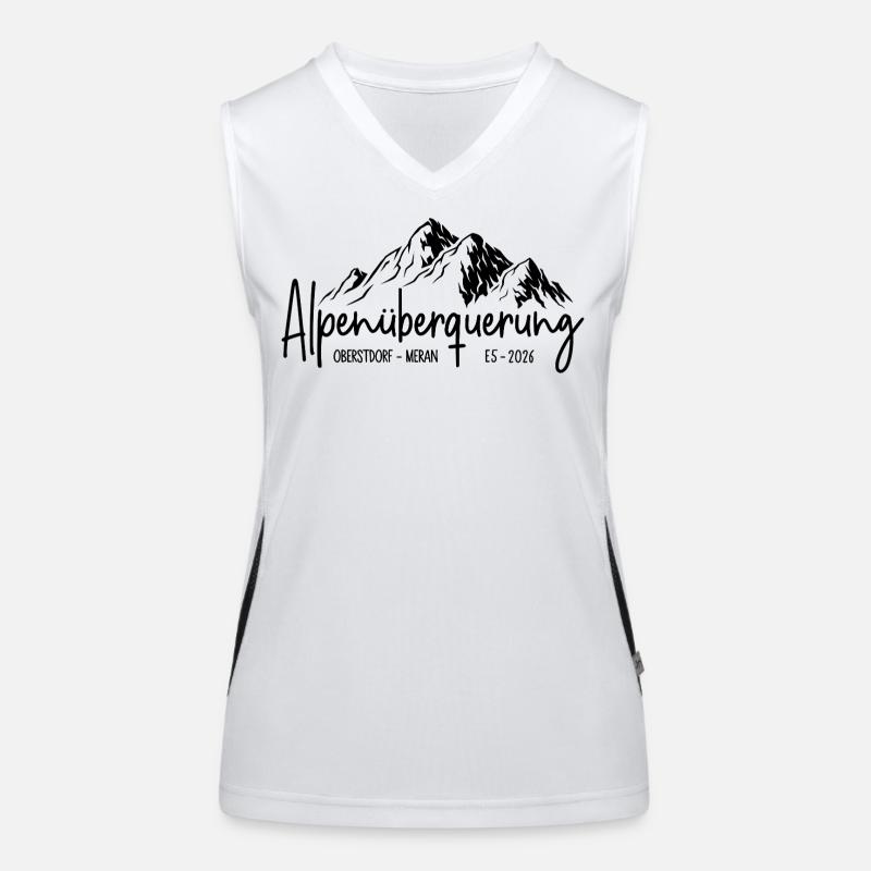 Alpenüberquerung E5 2026 / Oberstdorf - Meran Funktionelles Kontrast-Tank Top für Frauen