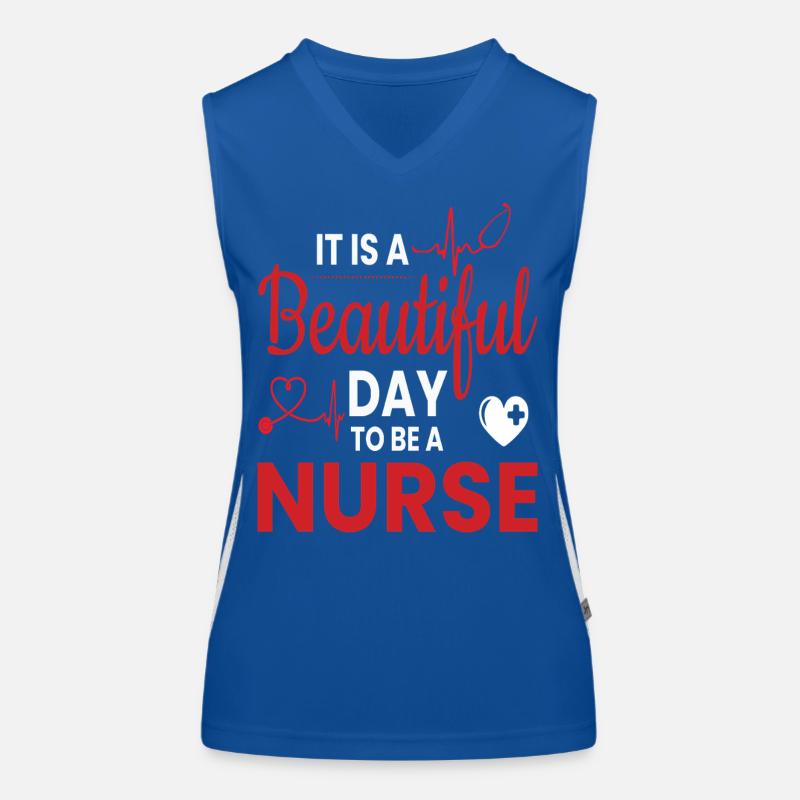 Krankenschwester Funktionelles Kontrast-Tank Top für Frauen