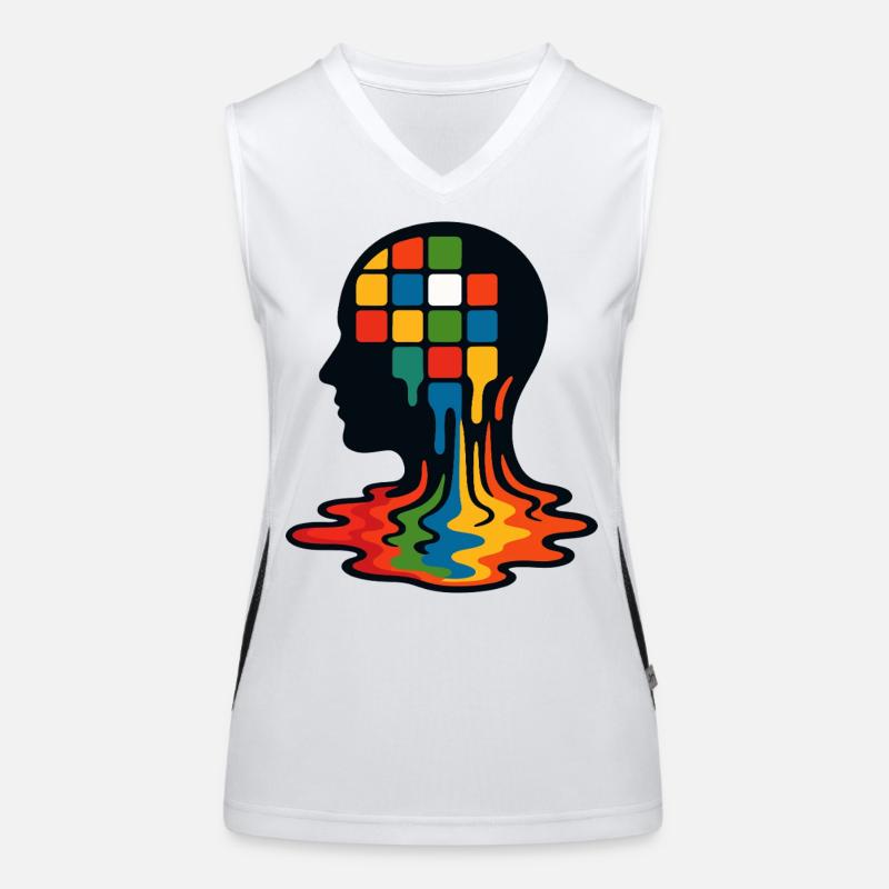 Mosaic Mind Meltdown Women's Functional Contrast Tank Top