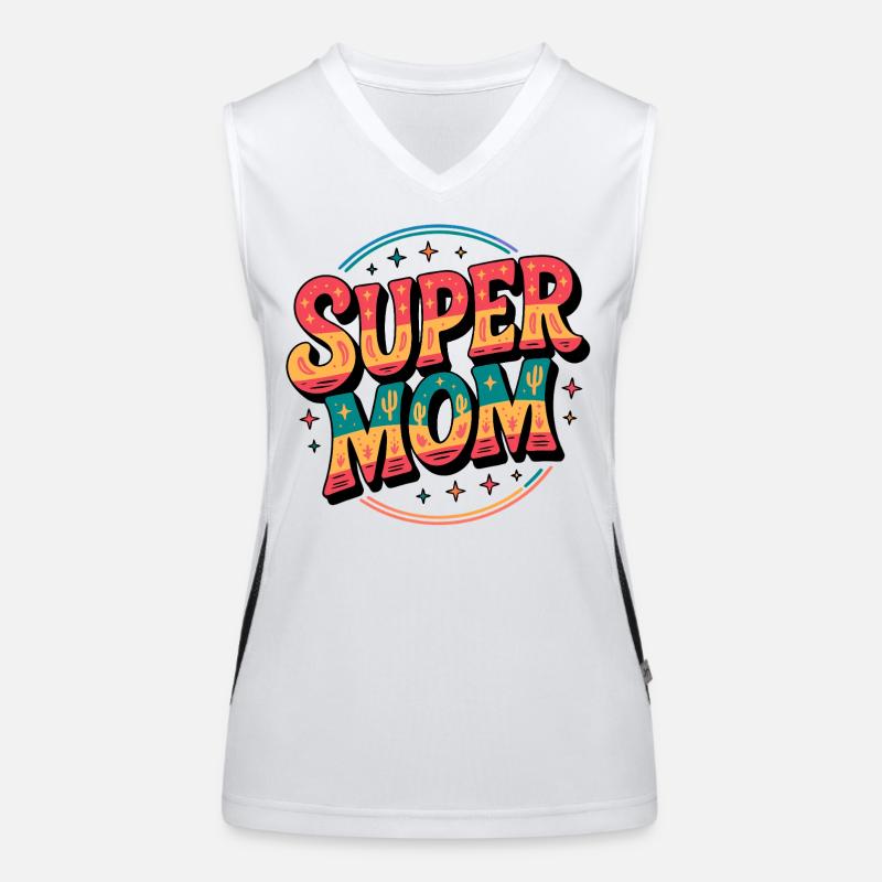 Super maman Débardeur respirant contrasté Femme