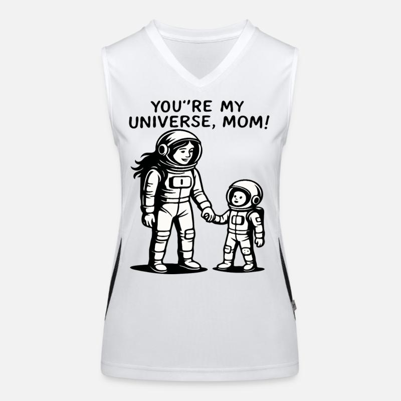 Du bist meine Universumsmutter Funktionelles Kontrast-Tank Top für Frauen