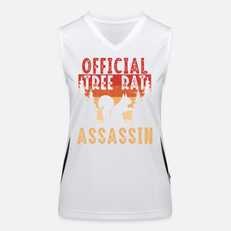 Eichhörnchenjäger Baumratte Funktionelles Kontrast-Tank Top für Frauen