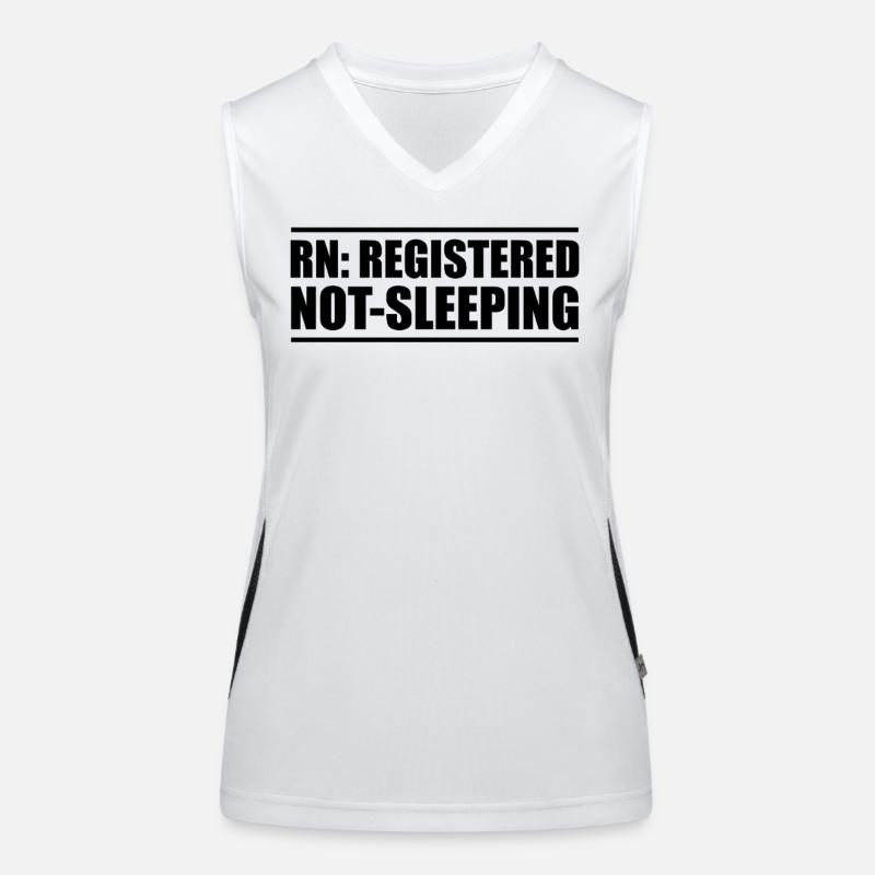 Nurse: Registered, Never Sleeping Women's Functional Contrast Tank Top