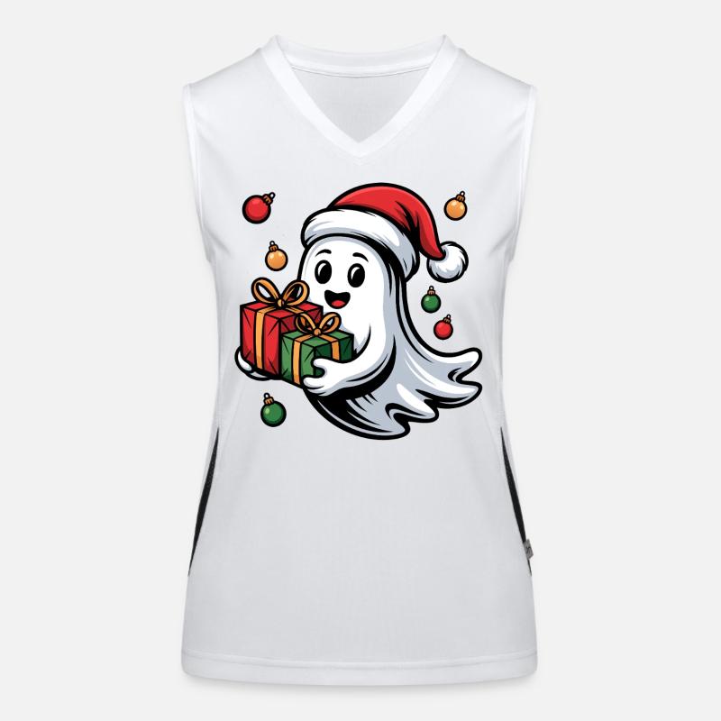 Weihnachtsgeist mit Geschenken Débardeur respirant contrasté Femme