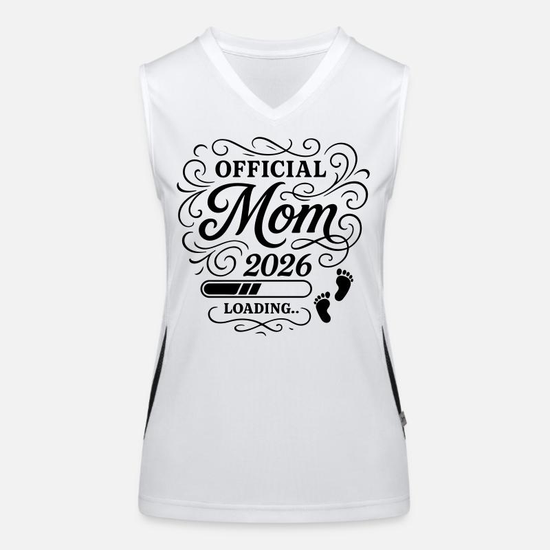 Mom 2026 Mama Loading Funktionelles Kontrast-Tank Top für Frauen