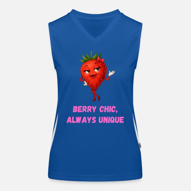 Erdbeere Berry Chic Einzigartig Karikatur  Funktionelles Kontrast-Tank Top für Frauen
