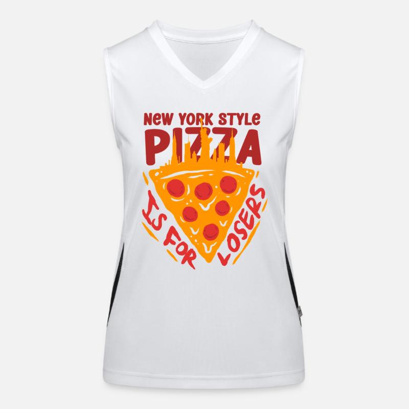 Plat profond Pizza Chicargo Débardeur respirant contrasté Femme