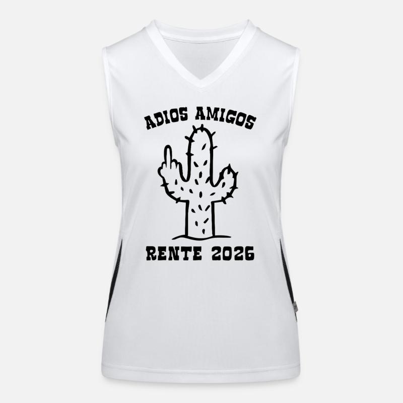 Adios Amigos Rente 2026 - Ruhestand - Pension Funktionelles Kontrast-Tank Top für Frauen
