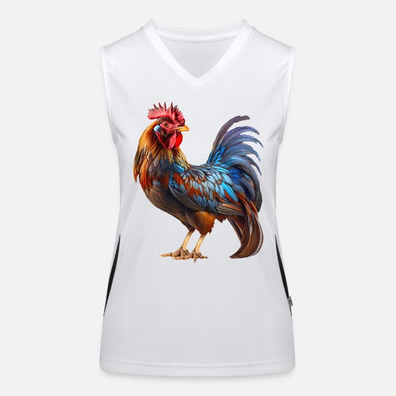 Hahn Funktionelles Kontrast-Tank Top für Frauen