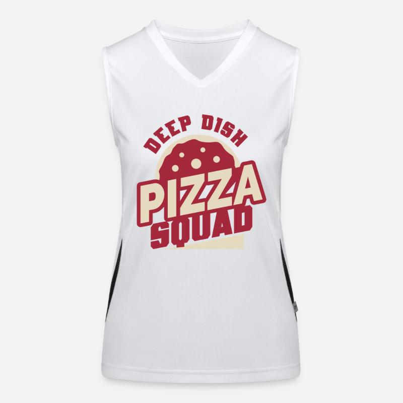 Plat profond Pizza Squad Chicargo Débardeur respirant contrasté Femme