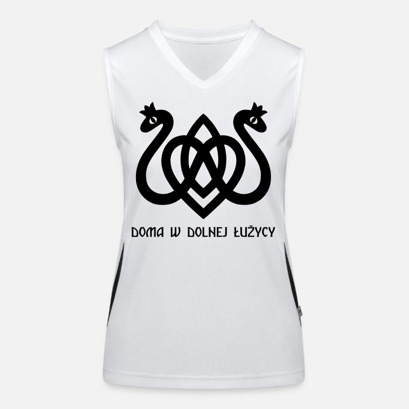 Schlangenherz schwarz Funktionelles Kontrast-Tank Top für Frauen