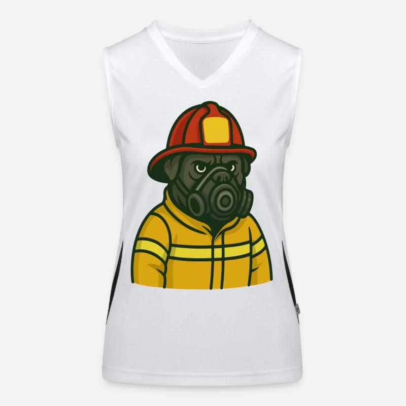 Masque à gaz pompier Débardeur respirant contrasté Femme