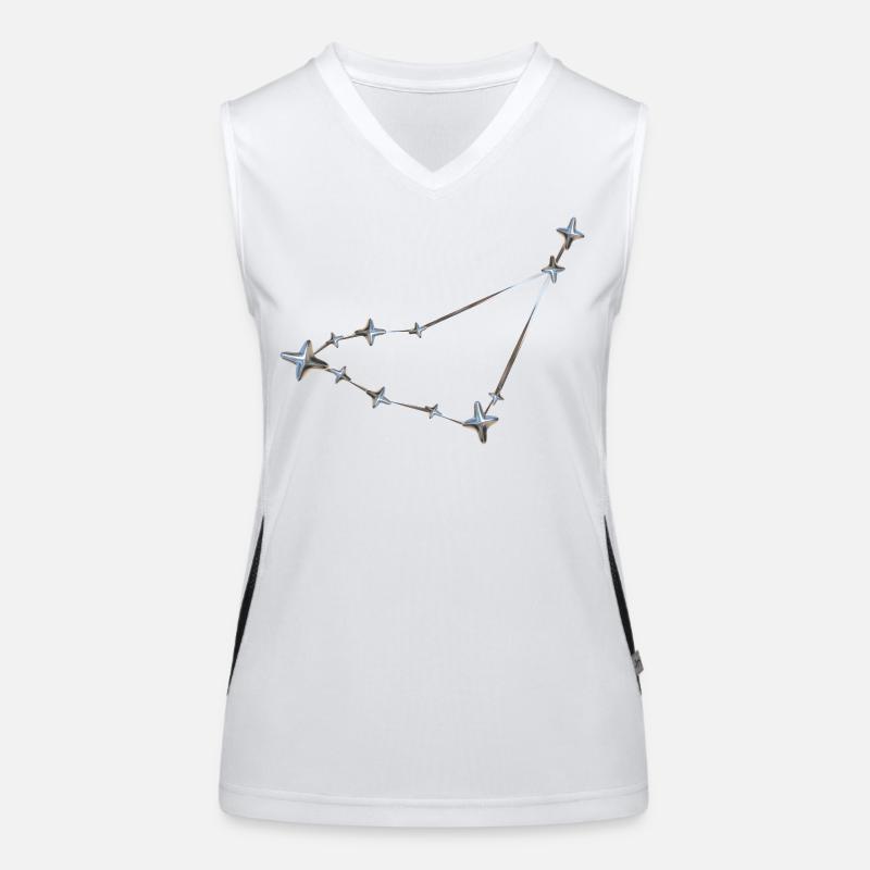 Rangée d’étoiles Conception de constellation Débardeur respirant contrasté Femme