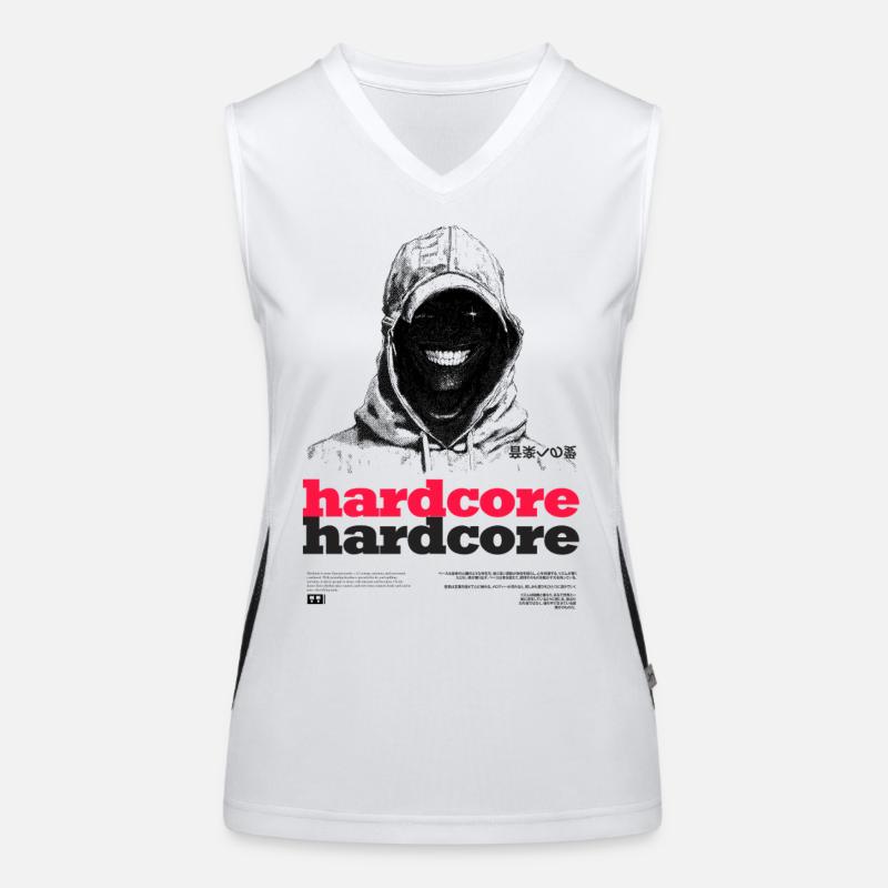 Hardcore Text Women's Functional Contrast Tank Top
